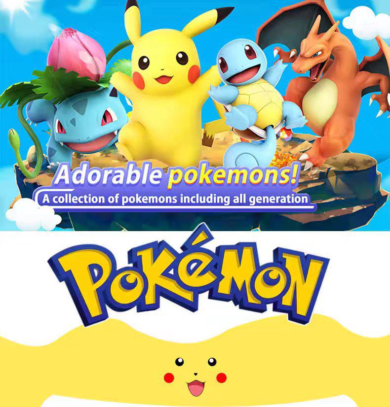 Pokémon Card Collection Book: 4-Grid & 9-Grid PU Game Album