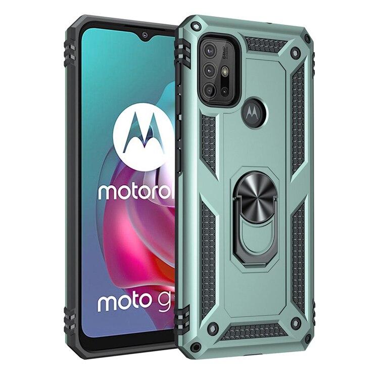 Бронированный чехол для Motorola Moto G Pure G50 G60 G20 G30 E7 G40 Fusion G100 Stylus G8 G9 One 5G Ace Play Power с магнитным кольцом