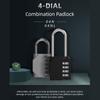 Большой четырехзначный механический замок для шкафа в спортзале, парольный замок, промышленный парольный замок для багажа, школьного спортзала на открытом воздухе