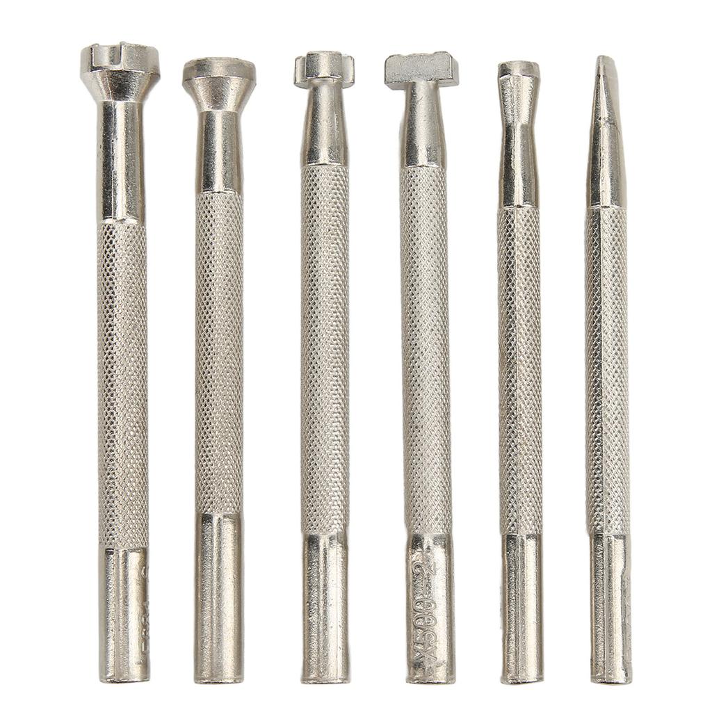 6 Pcs Leather Stamping Tools Stainless Steel Rust Resistant Leather Stamp Punch Leather Crafting