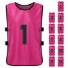 6PCS Kid S Football Pinnies Quick Drying Soccer Jerseys Youth Sports Scrimmage Basketball Team Training Numbered Bibs
