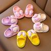Cute Princess Baby Children's Shoes Cartoon Butterfly Children's Slippers Two Wear Hollow Hole Shoes Small and Medium Children's Garden Shoes