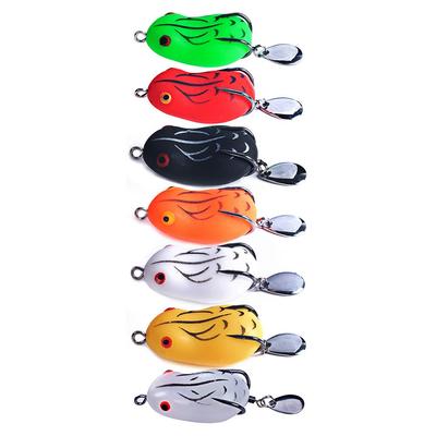 Набор мягких рыболовных приманок Topwater, мягкая приманка для ловли окуня и лягушки с полым корпусом, приманка для щуки и лягушки