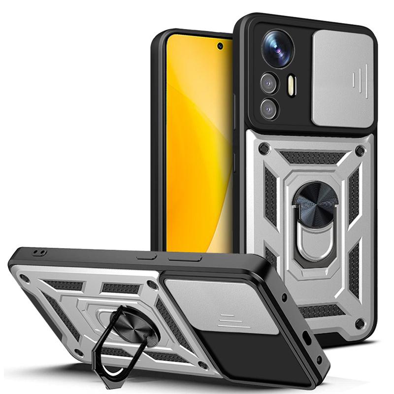 Защитный чехол для объектива камеры Slide для Xiaomi Mi 12 Pro 12X 12Pro Mi12 Lite Xiaomi12 Pro Mi12X Магнитный автомобильный держатель с кольцом-броней