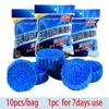 10Pcs Automatic Flushing Blue Bubble Toilet Bowl Cleaner Bathroom Freshener Toilet Restroom WC Tablets Cleanning Flush Tool
