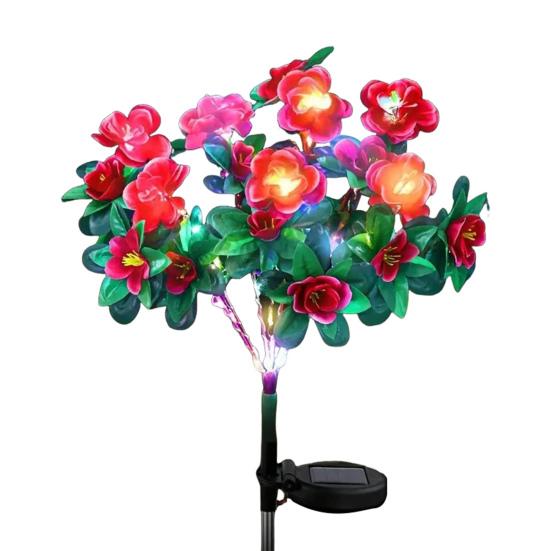 Светодиодный солнечный фонарь в форме цветка IP65 Водонепроницаемый Автоматическое включение/выключение Простая установка