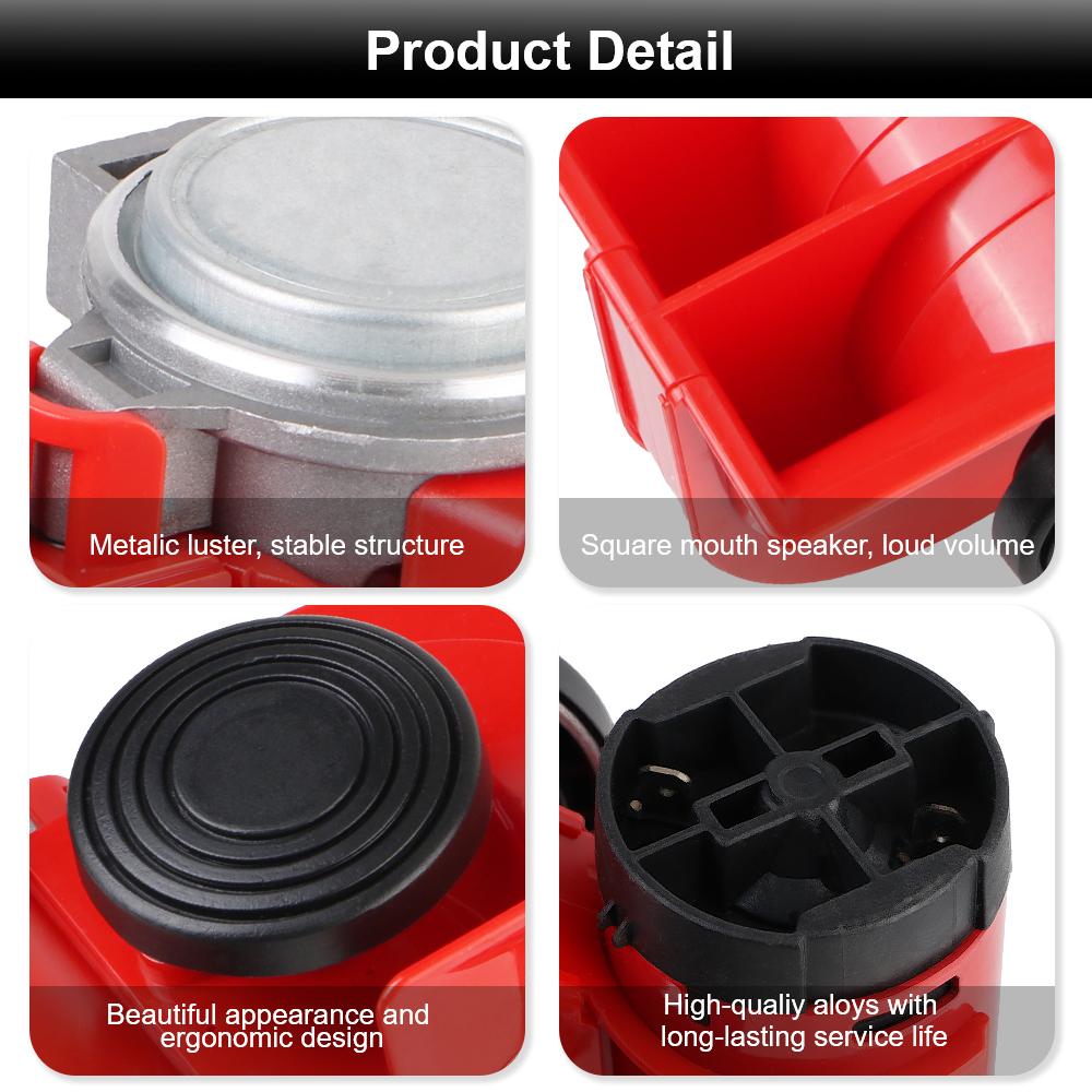 Автомобильные горны 12 В Корабельный Автомобильный Воздушный Горн Набор Автомобильного Воздушного Насоса Водонепроницаемый Супер Громкий Для Лодки Грузовика Внедорожника С Проводами и Реле