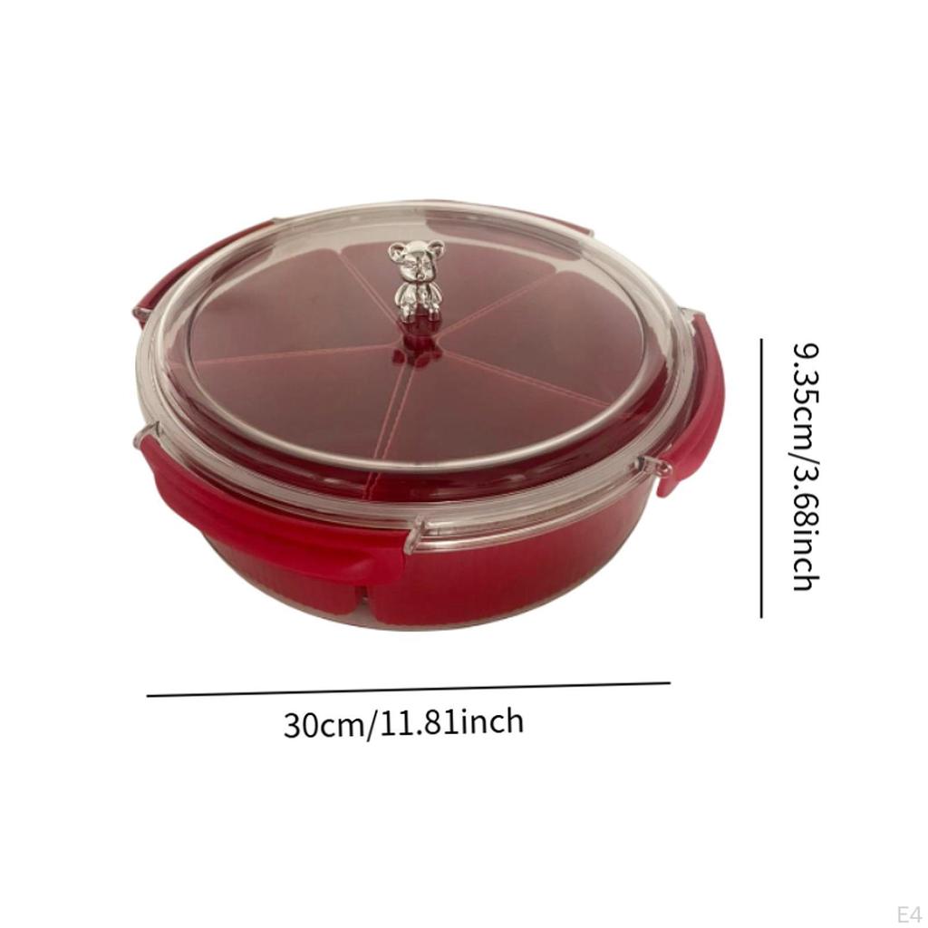 Compartment Serving Tray with Cover for Snacks And Appetizers