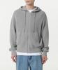 MUSINSA STANDARD Ribbed Knit Hooded Zip-Up [Melange Gray]