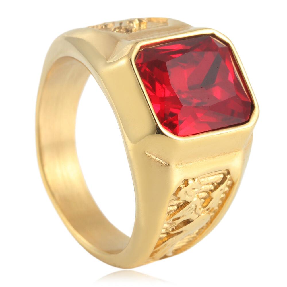 European and American Jewelry, Dragon and Phoenix Rings, Retro Trendy Women's Personalized Multi-colored Gemstone Rings, .