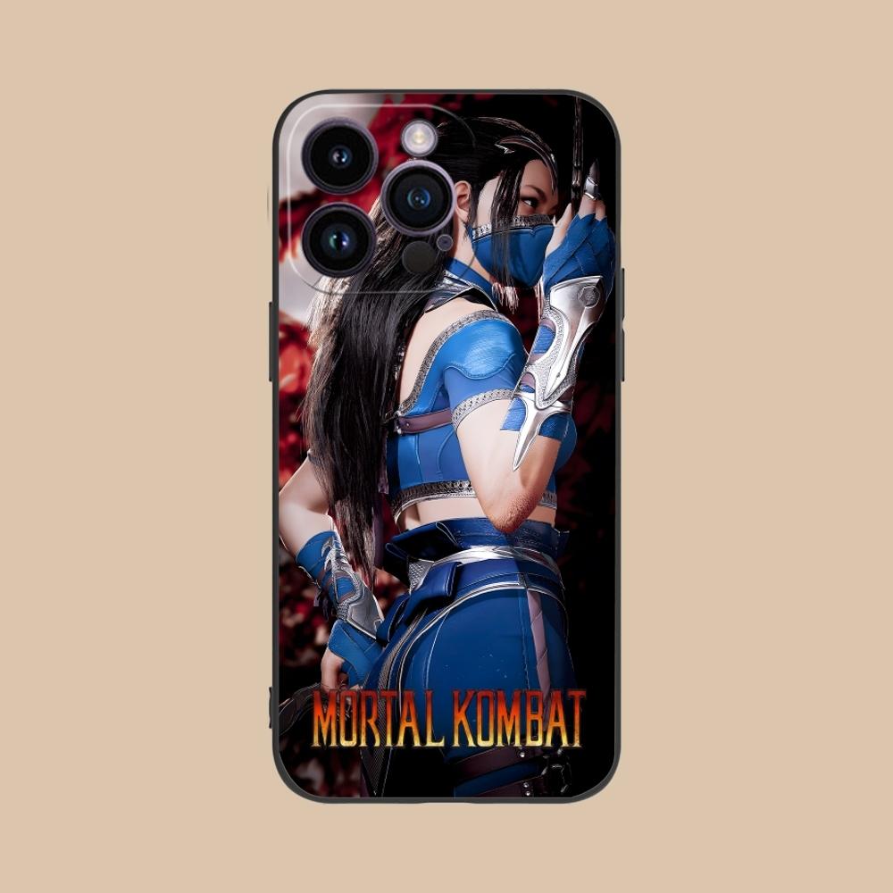 Чехол для мобильного телефона Mortal Kombat Kitana для iPhone 16 15 14 13 12 11 X XR XS 8 7 Pro Max Plus Mini Черный Чехол-Оболочка для Телефона