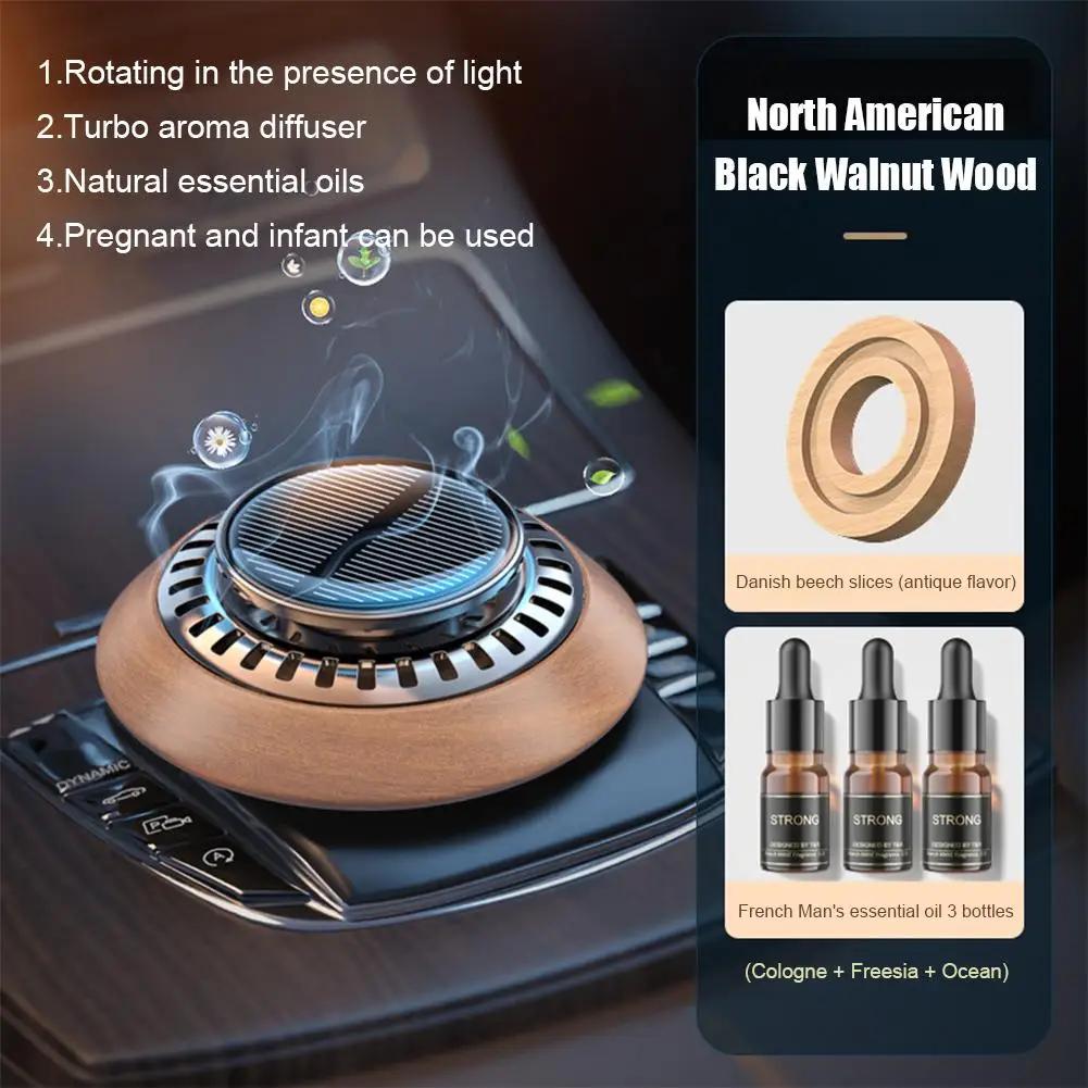 Освежитель воздуха для автомобиля на солнечной батарее, автоматический диффузор духов для автомобиля, приборная панель, основные украшения, диффузор для удаления запаха масла B0P4