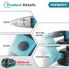 Yofidra 1500 Вт Электрический беспроводной пылесос Портативный аккумуляторный бытовой инструмент для уборки Для аккумулятора Makita 18 В Штифт