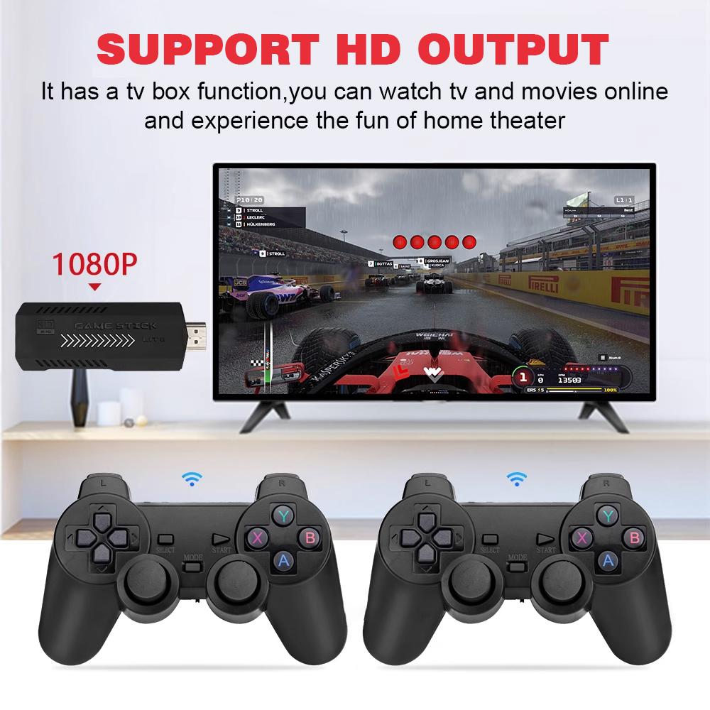 X2 Plus 4K Game Stick, 10000+ 3D Classic Games Wireless TV Game Console