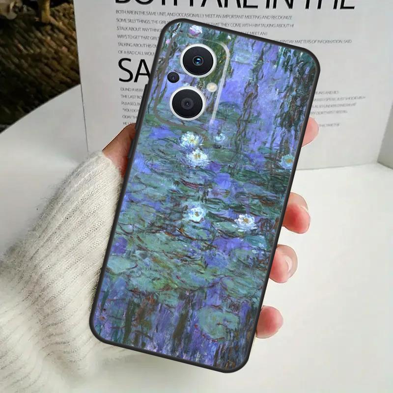 Чехол с рисунком Клода Моне для OPPO Reno 11F 10 Pro 4 5 6 7 8 Lite 4Z 5Z 8T OPPO Find X6 X5 Pro X2 X3 Neo Cover