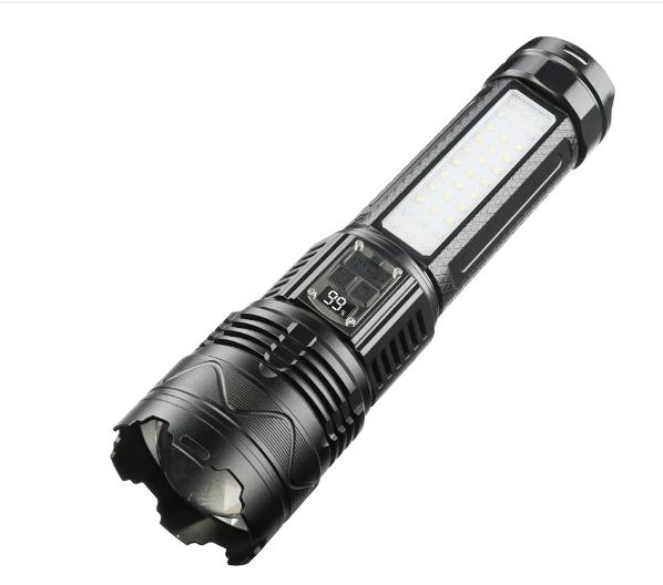 НОВЫЙ 10000LM светодиодный фонарь высокой мощности со встроенным аккумулятором 6000 мАч тактический фонарь аварийный прожектор самый мощный фонарь