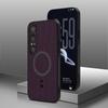Магнитный чехол для Sony Xperia 1 VIII, матовая боковая часть, противоскользящие полоски, приятная на ощупь обложка из ПУ-кожи, ударопрочный, для Magsafe, Funda
