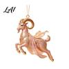 Durable Acrylic Ornament Goat Christmas Tree Pendant Hanging Ornament Not Easy to Fade Decorative Charms for Holiday And Car Decoration