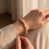 Willow Leaf Vintage Cloisonne Bangle Enamel Women's Hand Bracelet  Gifts for Women Girl
