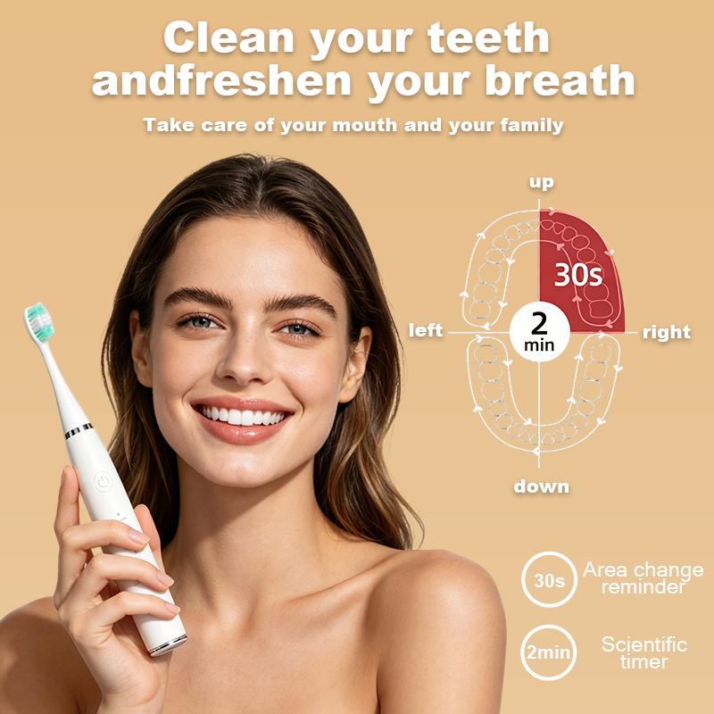 Professional Dental Cleaning Kit Ultrasonic Scaler Electric Toothbrush USB Rechargeable Calculus Remover Replacement