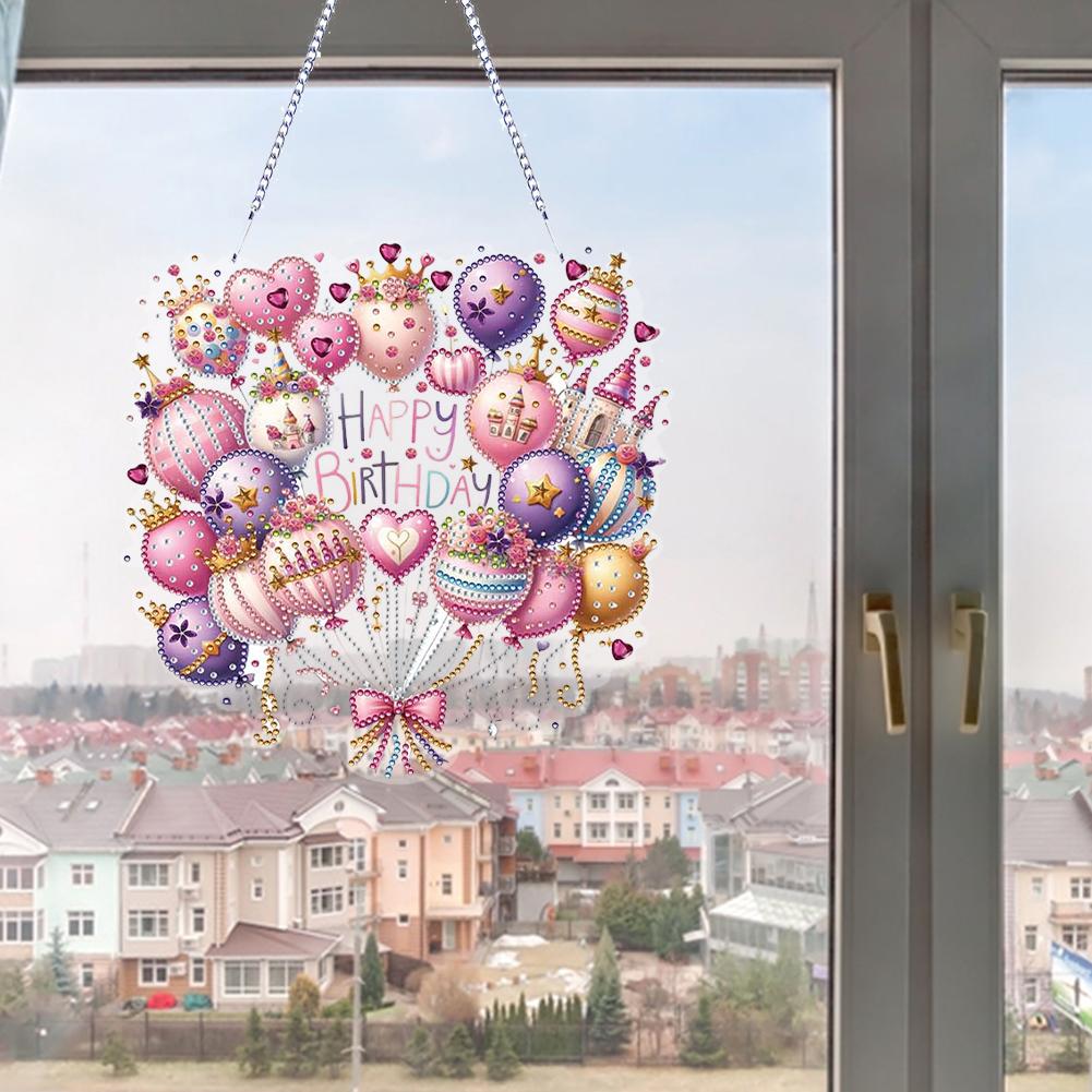 Acrylic Special Shaped Beautiful Pattern 5D DIY Diamond Art Hanging Decorations Diamond Painting Hanging Decorations Home Decor