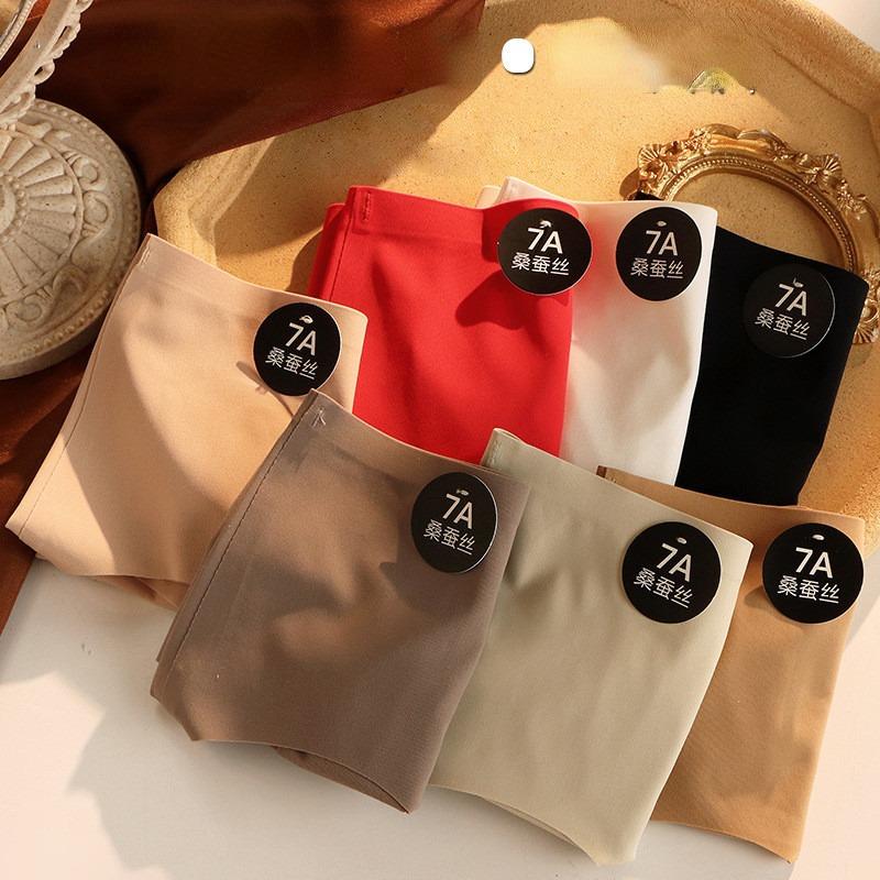 Женские трусики из шелка Mulberry Silk, однотонные, из ледяного шелка, ультратонкие, дышащие