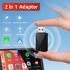 Mini Wired To Wireless CarPlay and Android Auto 2in1 AI Box 5GHz WiFi5 Transmission Speed Plug and Play Fashionable and Portable