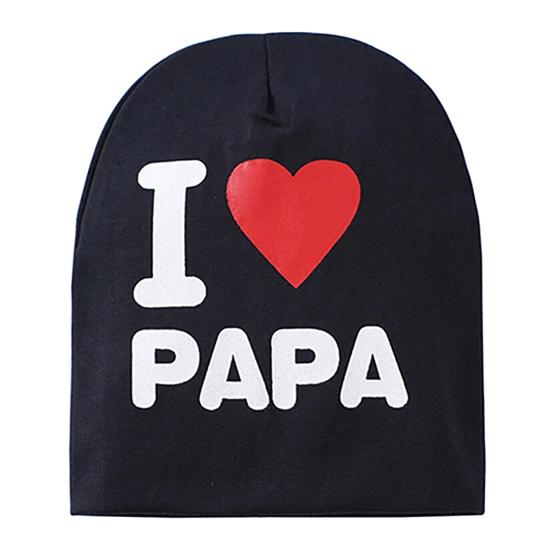 Детская шапочка унисекс с сердечком, хлопковая мягкая теплая вязаная шапка для детей и младенцев