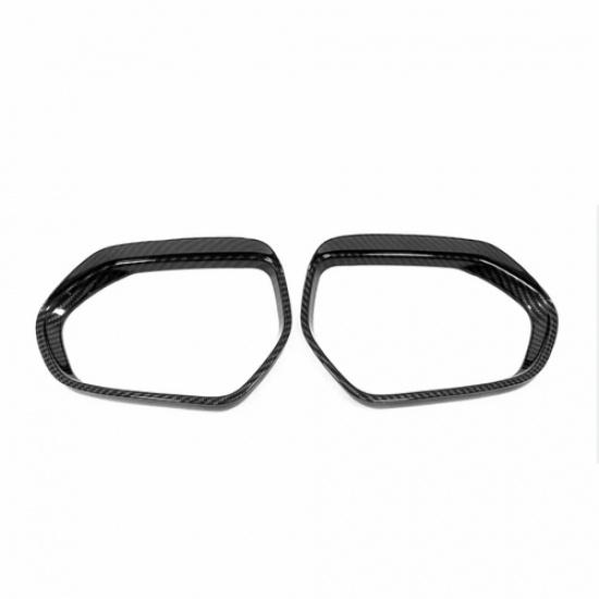 For Toyota Corolla -2025 Carbon Fiber Mirror Rain Eyebrow Trim