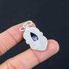 Friendship Day Deal Pear Sodalite Stone Elegant Boho Pendant 925 Sterling Silver