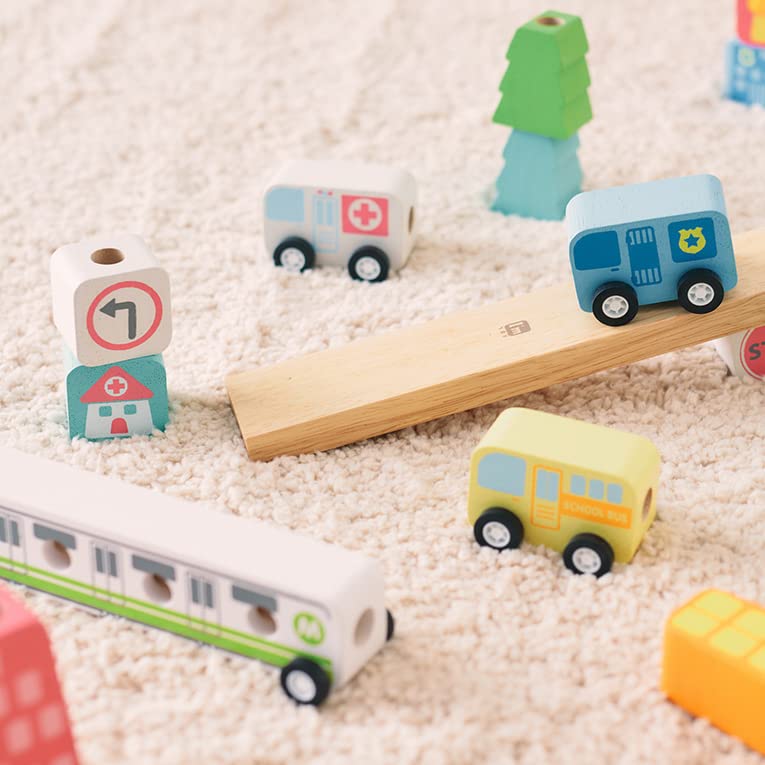 Игрушка сортирует счет Город Развивающие игрушки Деревянные игрушки Строительные блоки Подарки на 1-й и 2-й день рождения для мальчиков и девочек Edutē Я и