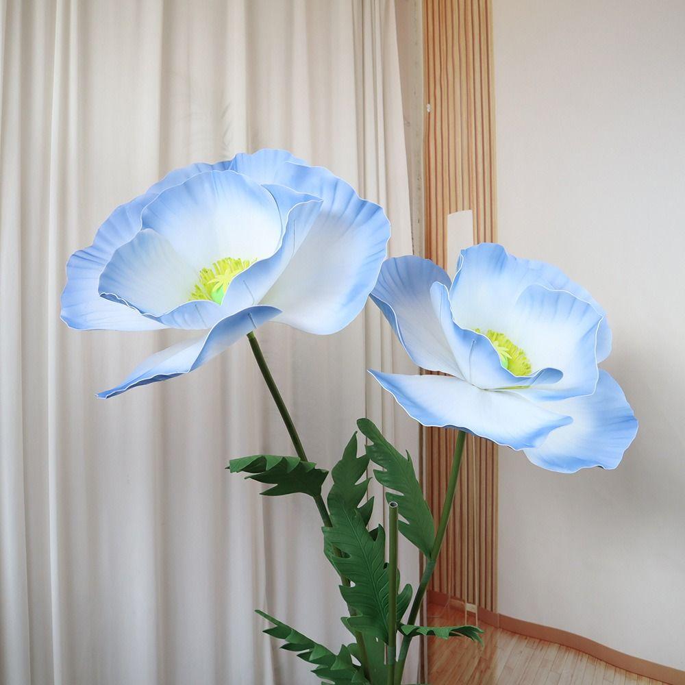 Реквизит для фотографий, имитирующий гигантский цветок, уличный полиэтилен, искусственная голова цветка, новый большой искусственный цветок