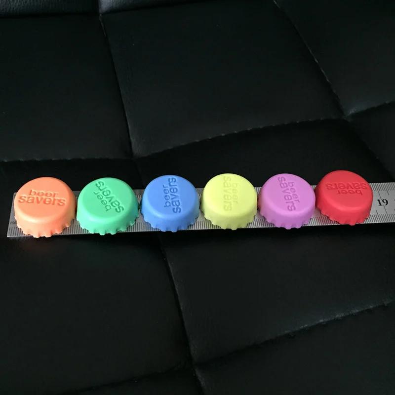 6 Pcs/bag Silicone Wine Bottle Caps Creative Home Candy Color Beer Protector Sealing Stopper Wine Bottle Stopper