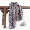 Imitation Cashmere Scarf, Women'S Chinese Style Retro Camellia Winter Print, Neck Protection And Cold Prevention Scarf, Elegant And Luxurious Shawl