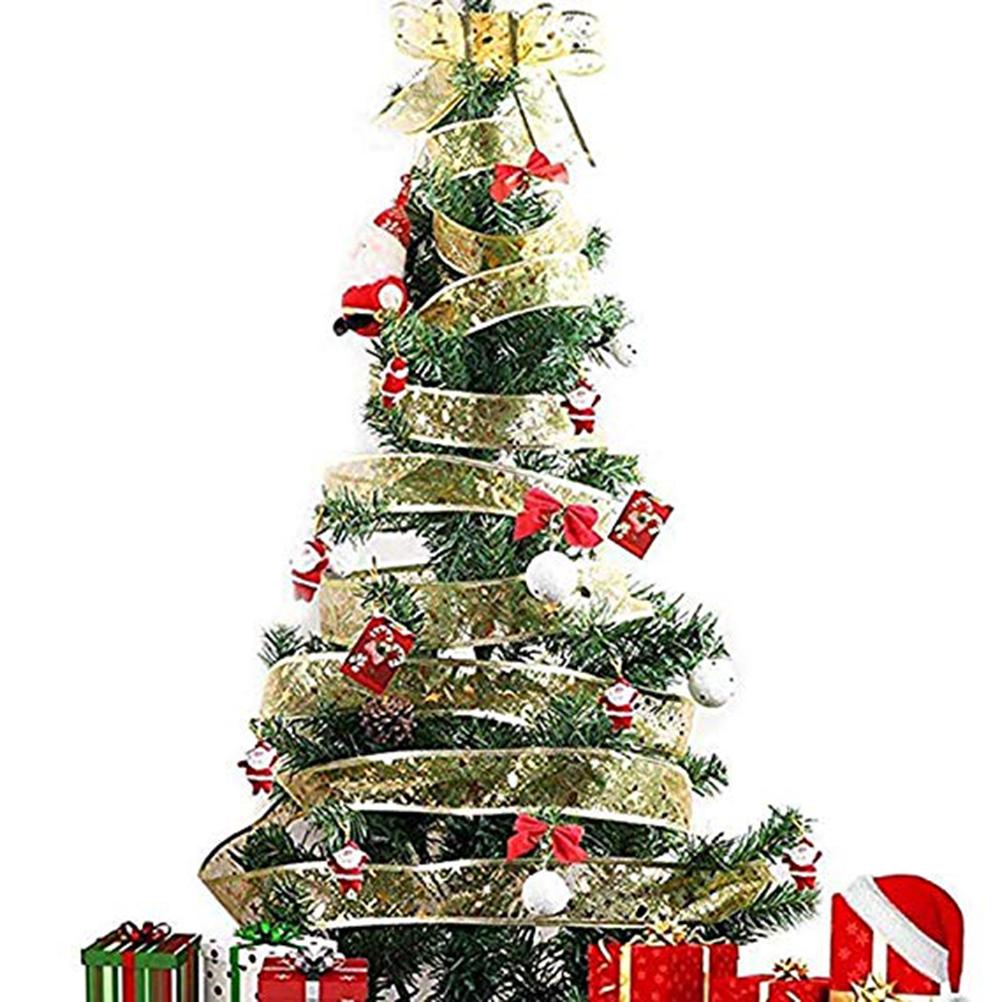 6.3*200cm Christmas Gauze Decorative Ribbon Transparent Printed Ribbon