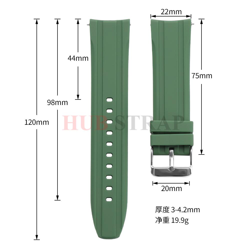 Силиконовый Ремешок 20мм 22мм Резиновая Часовая Лента для Rolex для Seiko Браслет Быстросъемный Водонепроницаемый Универсальный Наручный Ремешок Мужчины Женщины
