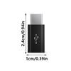 Short USB C to USB Adapters USB Type C Female to MicroUSB Male Adapters Connectors Charger Adapters for Phone Laptops