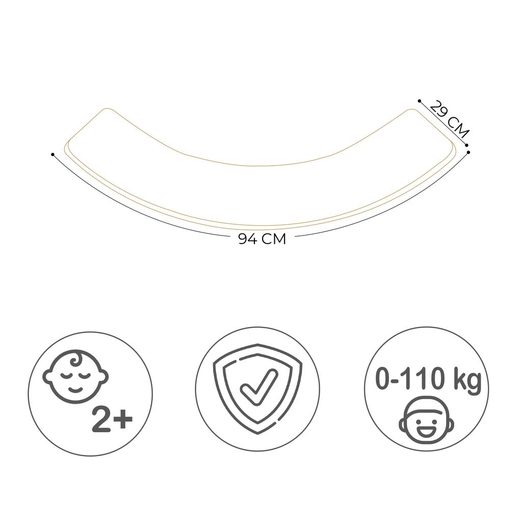 Cork Balancing Board Ebony Big