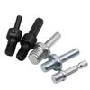 Drill Adapter Chuck Triangle Round Hexagon Conversion Connecting Rod M10 M14 for Grinder Polishing Discs Power Electric Tools