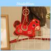 Embroidered Auspicious Clouds Pattern Pony Soft Plush Doll Pendant Bag Decor