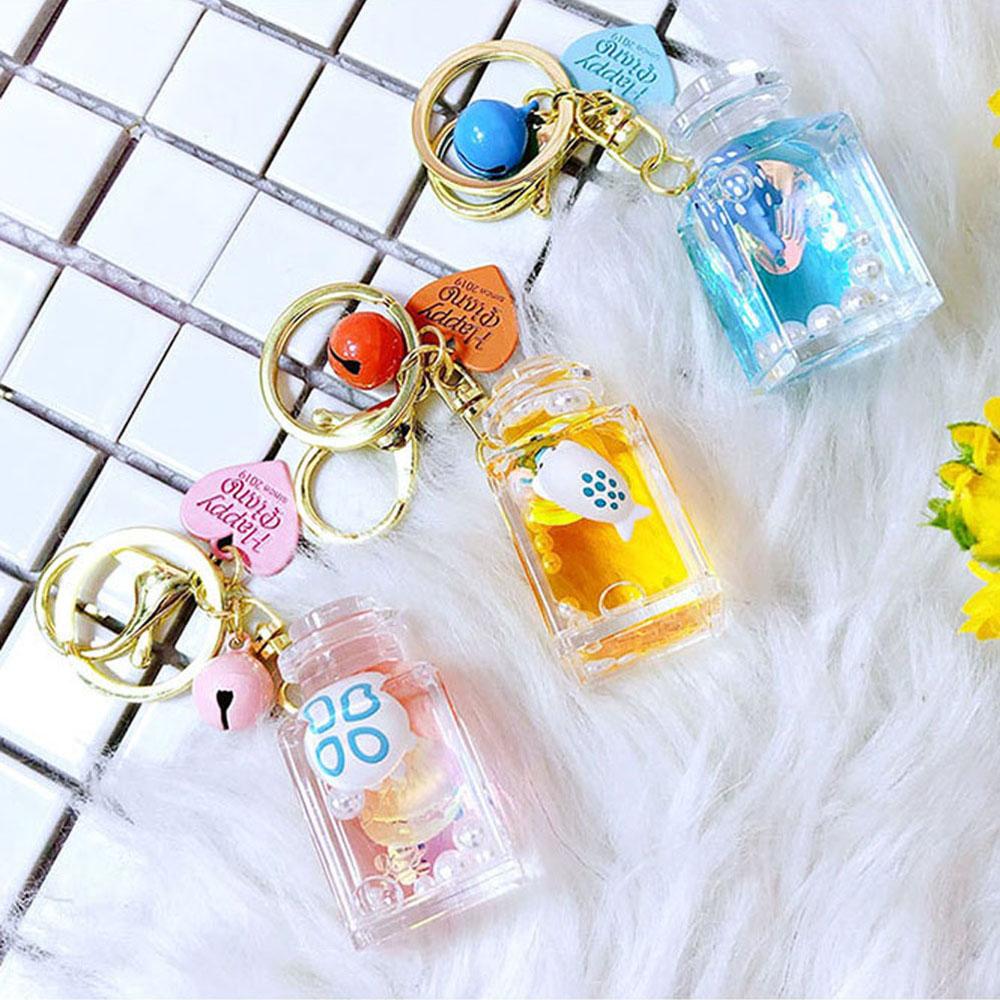 Жидкий Морской Зыбучий Песок Аксессуары для Бутылок Подарки для Женщин Шарм для Сумки Брелок Подвеска для Автомобиля Кольцо для Ключей
