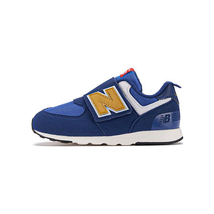 New Balance 574 New-B Детские кроссовки на липучке Night Sky Gold Fusion для малышей Синие NW574HBG