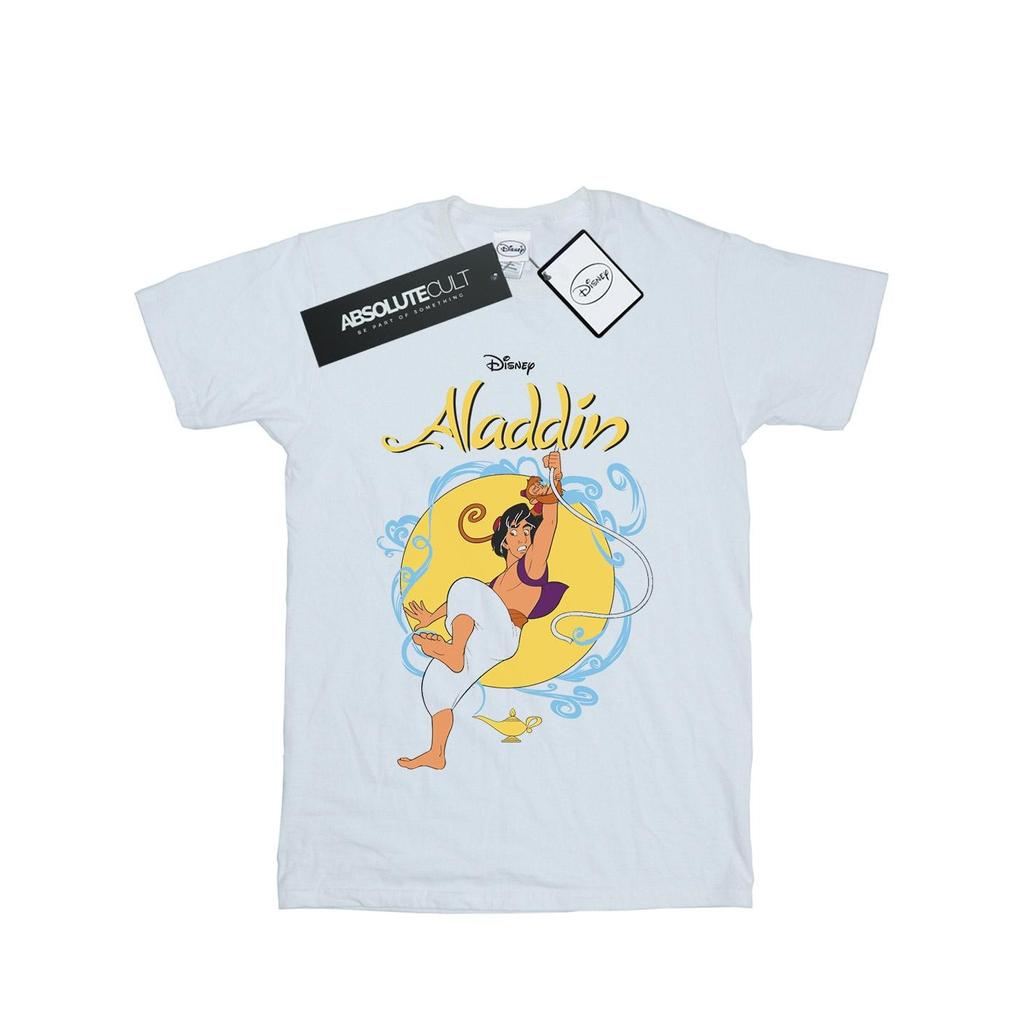 Disney Womens/Ladies Aladdin Rope Swing Cotton Boyfriend T-Shirt