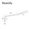Musiclily Ultra 5mm Stainless Steel Tremolo Arm, Black, for Wilkinson M Series Tremolo Bridges (Made in China)