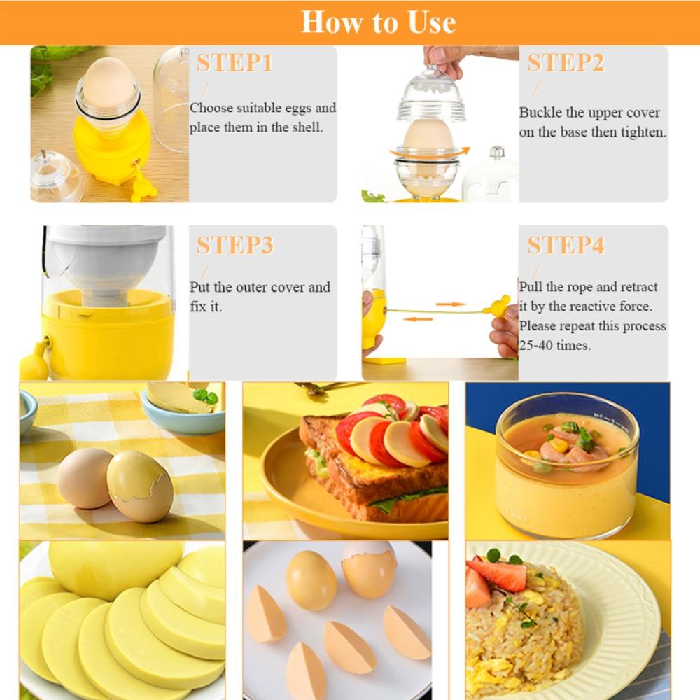 Kitchen Accessories Golden Egg Mixing Manual Puller Baking Tools Eggs Spin Mixer Egg Yolk Shaker