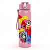 1PC Colorful Carnival Bird Feather Print 750ml Color Plastic Sports Water Bottle Leakproof Flip Straw Lid Suitable for Sports Office Home Use