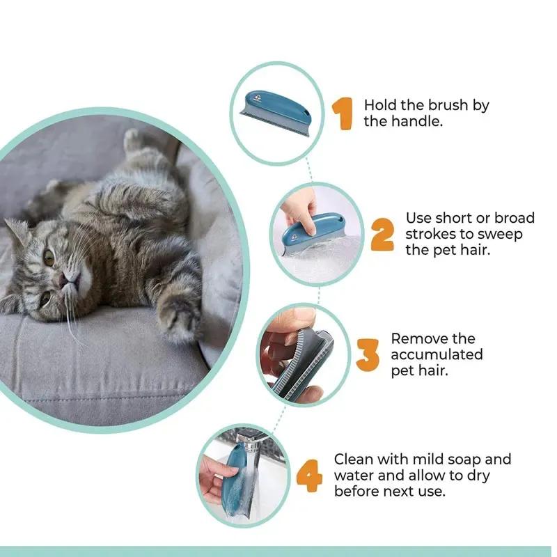 Pet Hair Remover Brush Dog Cat Efficient Removal Brush Sofa Carpets Clothes Pet Beds Cleaning Multifunctional Household Fur Remover YFA2039