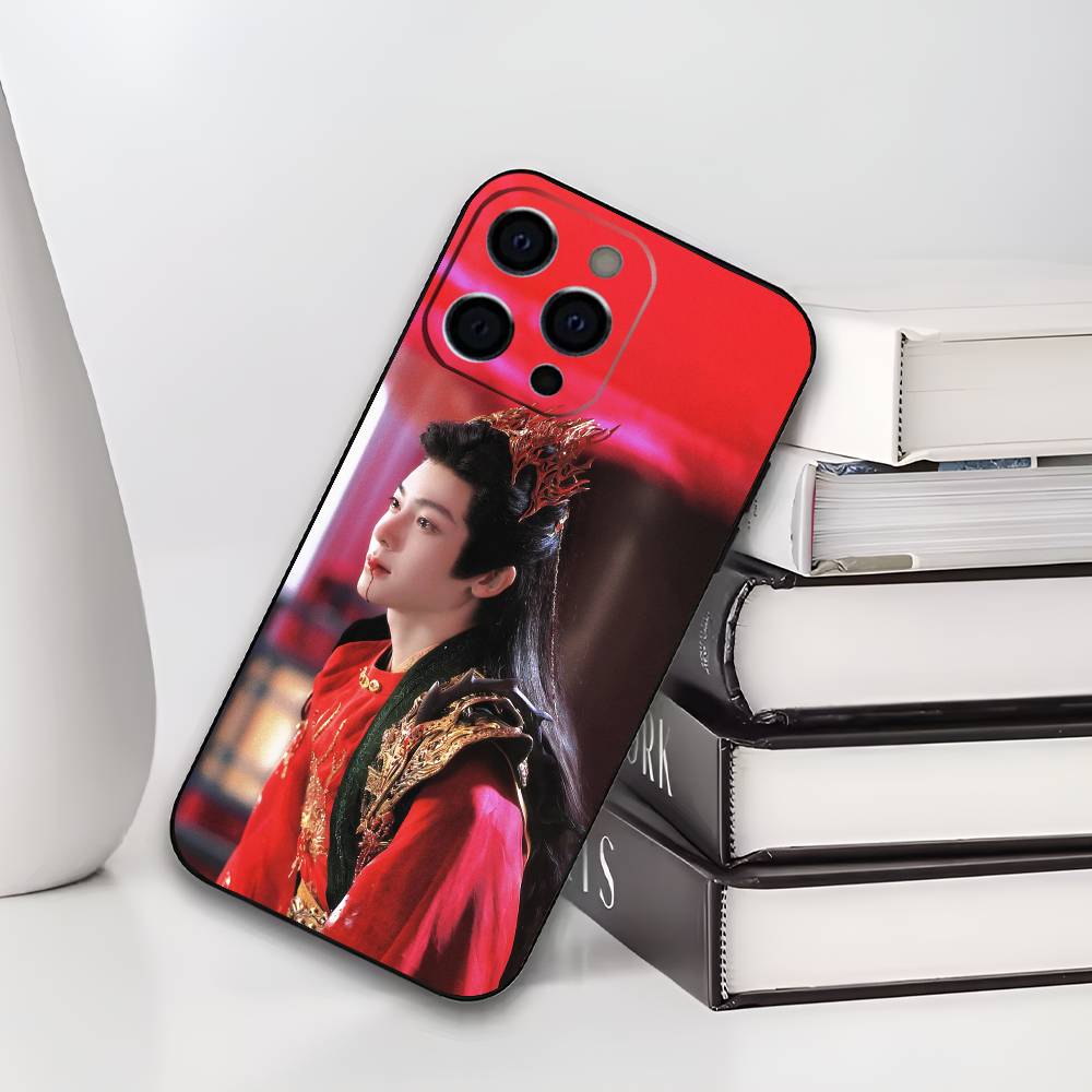 Ху Минхао Необлачная душа Слава и Атаке Чехол для телефона Для IPhone17,16,15,14,13,12 Pro,Max,Plus, мягкий чехол Черный силикон