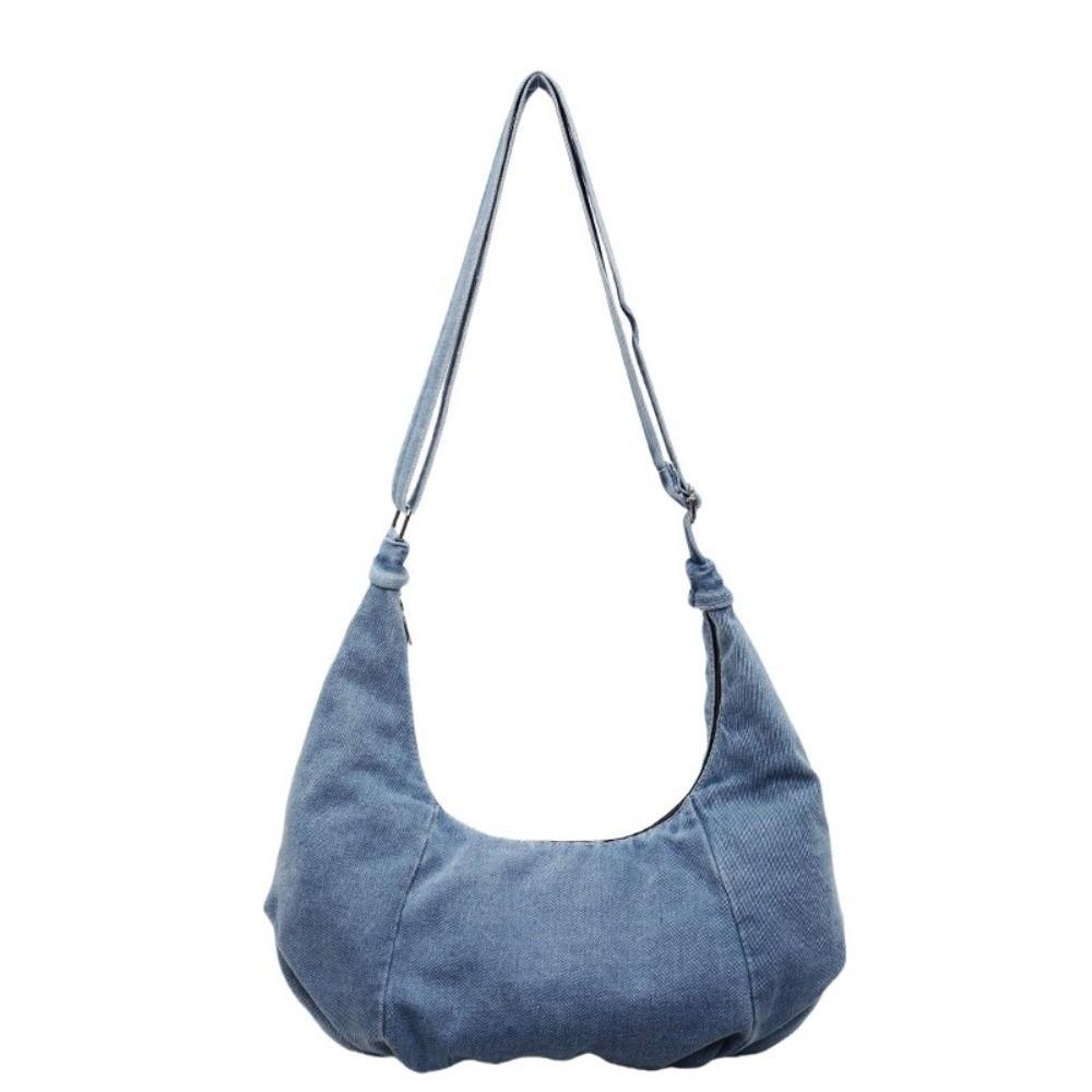 Versatile Denim Shoulder Bag Vintage Satchel Bags Fashion Hobo Sling Bag Unisex