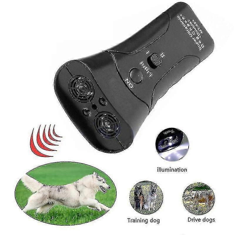 Pet Dog Repellent Device To Prevent Barking And Stop Barking Training Device, Coach Guided Ultrasonic Three In One